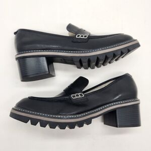 Bernardo chunky loafers women's 9.5 black leather Chandler retro granny new $248